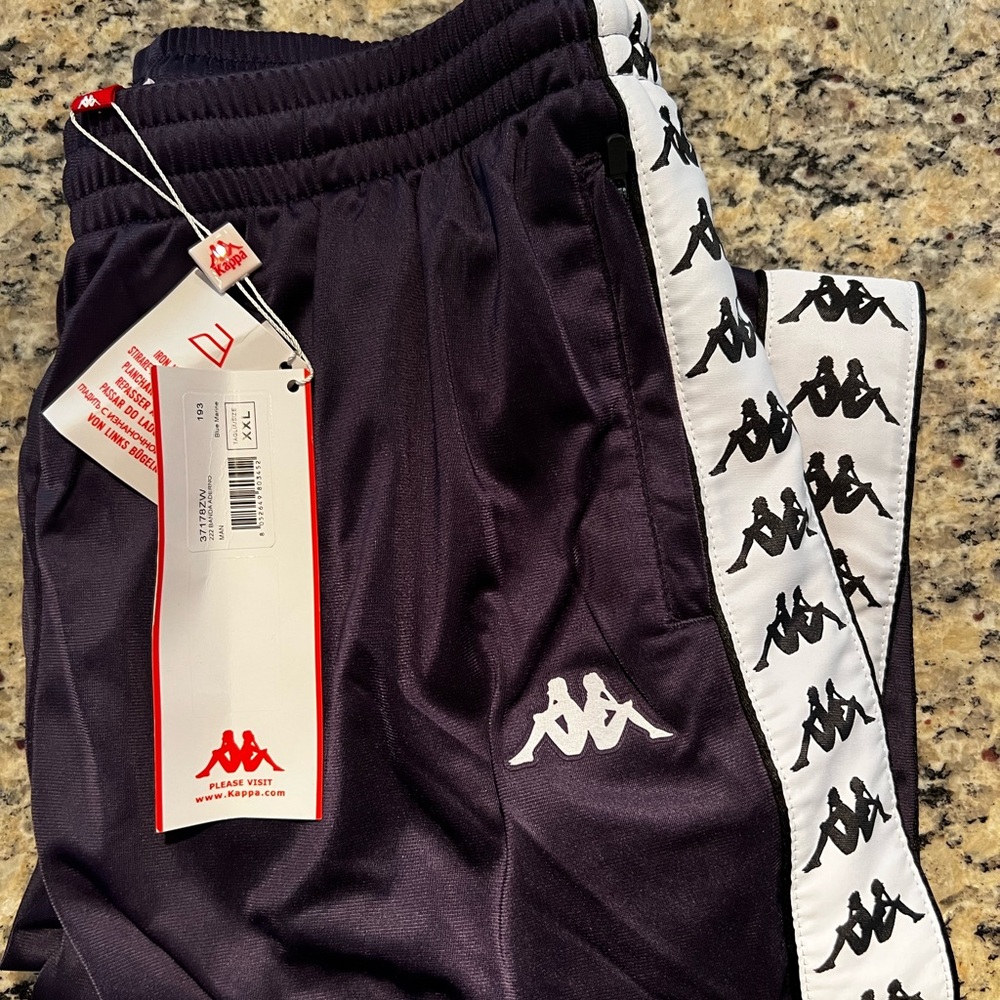 Kappa dark blue sweat pants, slim fit, xxl